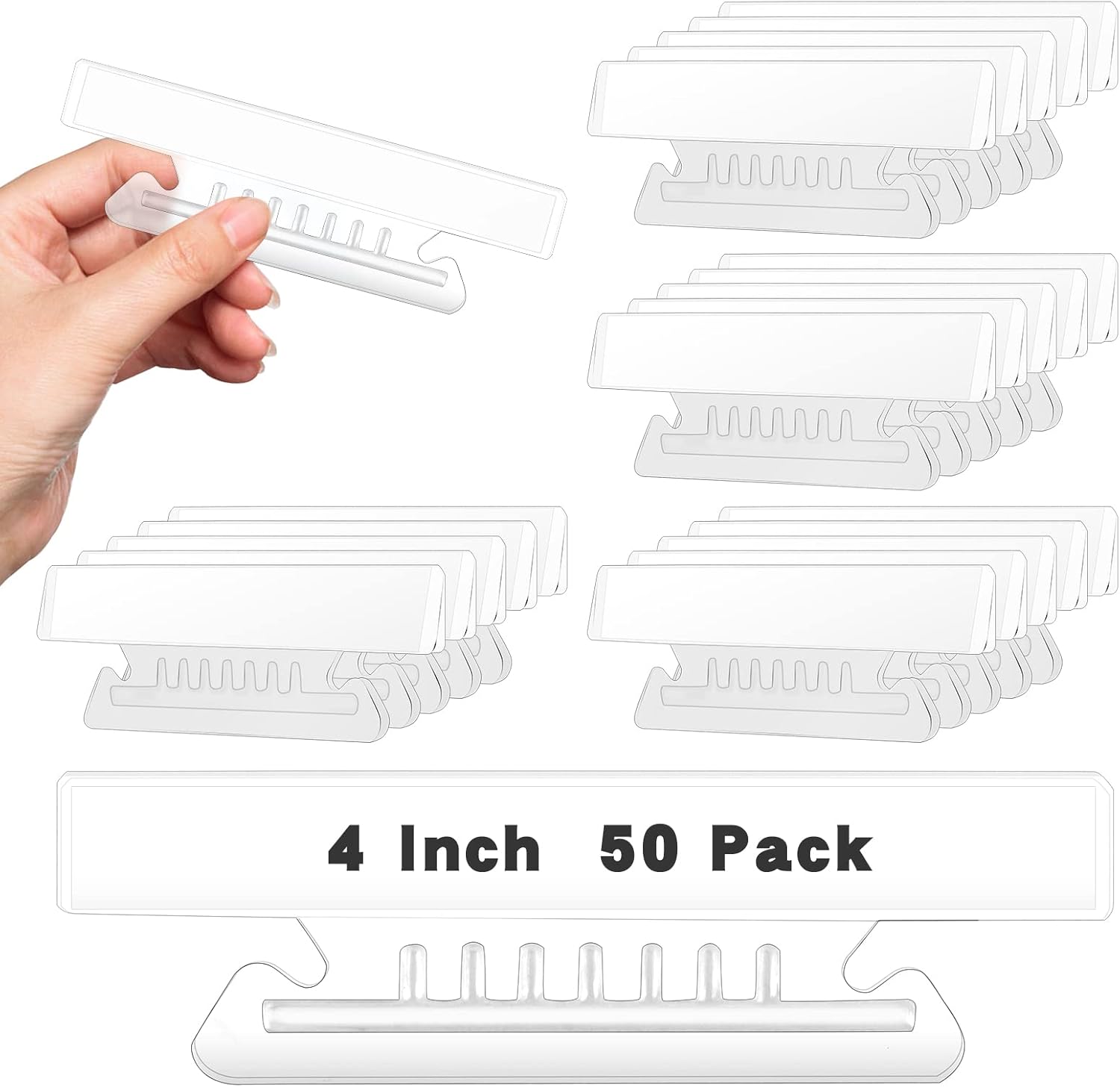 File Folder Hanging - 50 Pack Clear Hanging File Folder