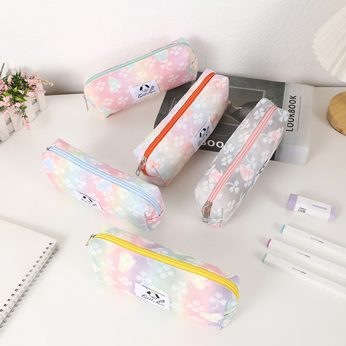 Stationery Office Supply Store - Fashion gradient single-layer pencil case, designed