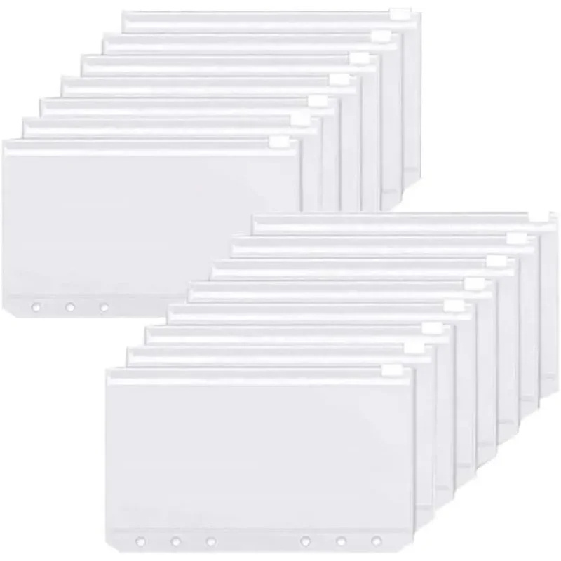 Planner Weekly Budget - Binder Pockets A6 6-Hole Zipper Binder