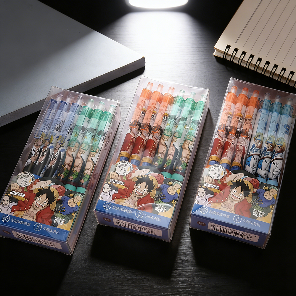Gel Ink Pen Set - One Piece Student Press Gel Pen