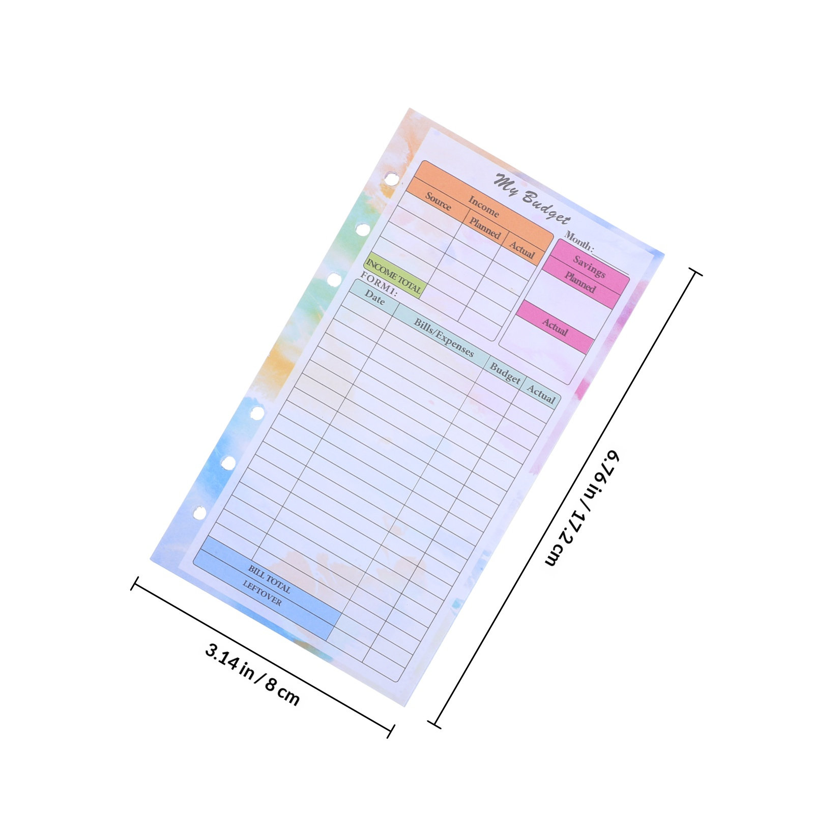 14 Sheets A6 Budget Planner In – обзор и цена Planner Weekly Budget