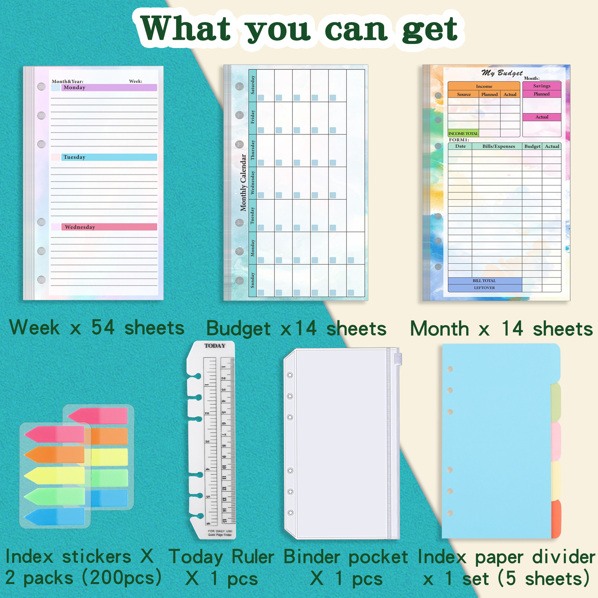 2026 NEW A6 Loose Leaf Noteboo – обзор и цена Planner Weekly Budget