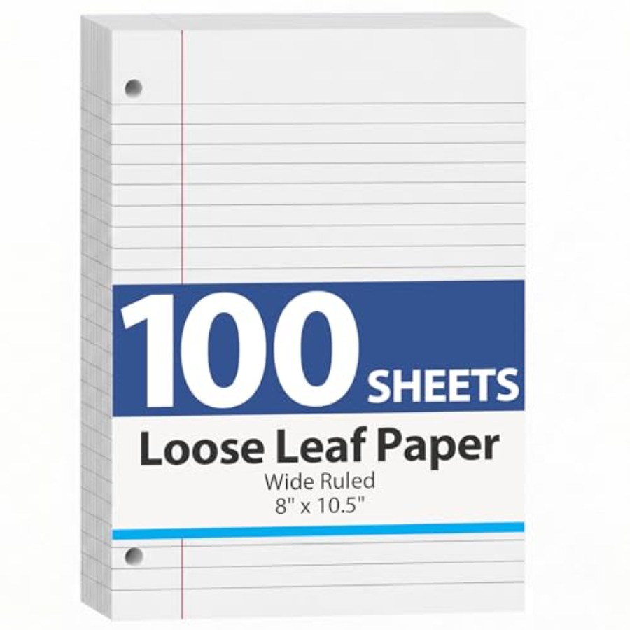 100 Sheets Loose Leaf Paper, 8 – обзор и цена Paper Punch 3 Hole