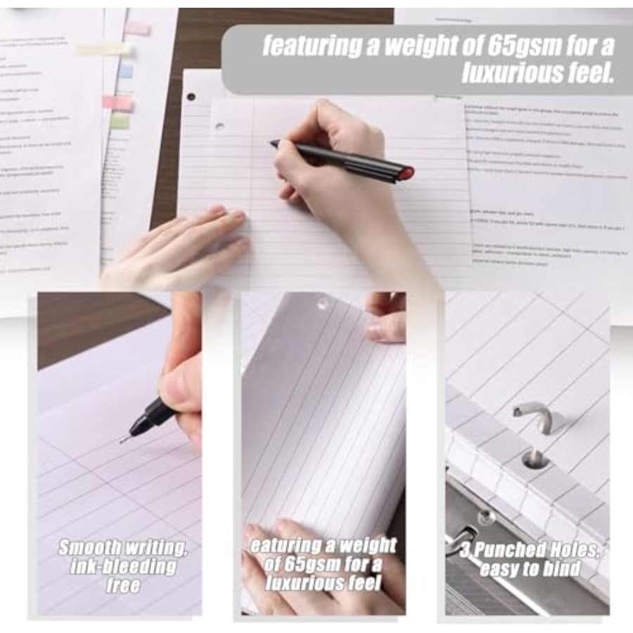 100 Sheets Loose Leaf Paper, 8 – обзор и цена Paper Punch 3 Hole
