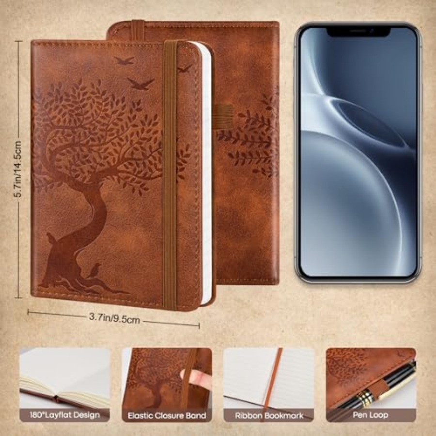 A6 Pocket Notebook Lined Journ – обзор и цена Journal Leather Hardcover