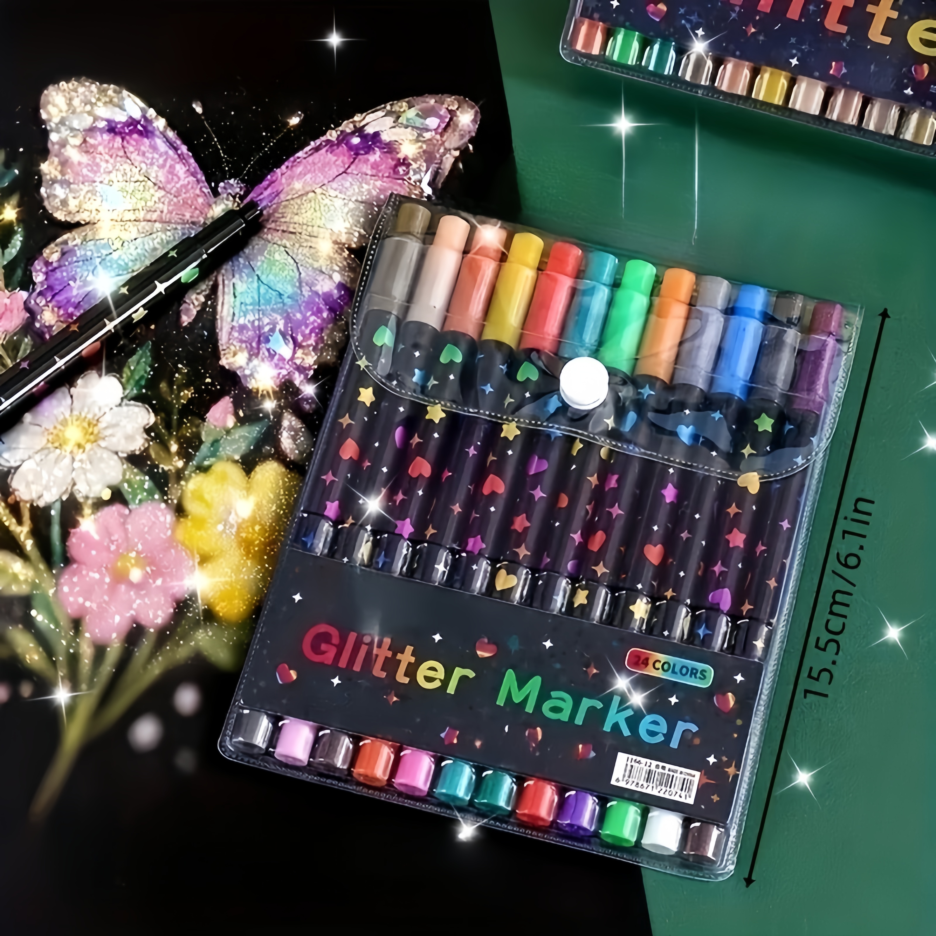 24/48 Color Double-Ended Glitt – обзор и цена Gel Ink Pen Set