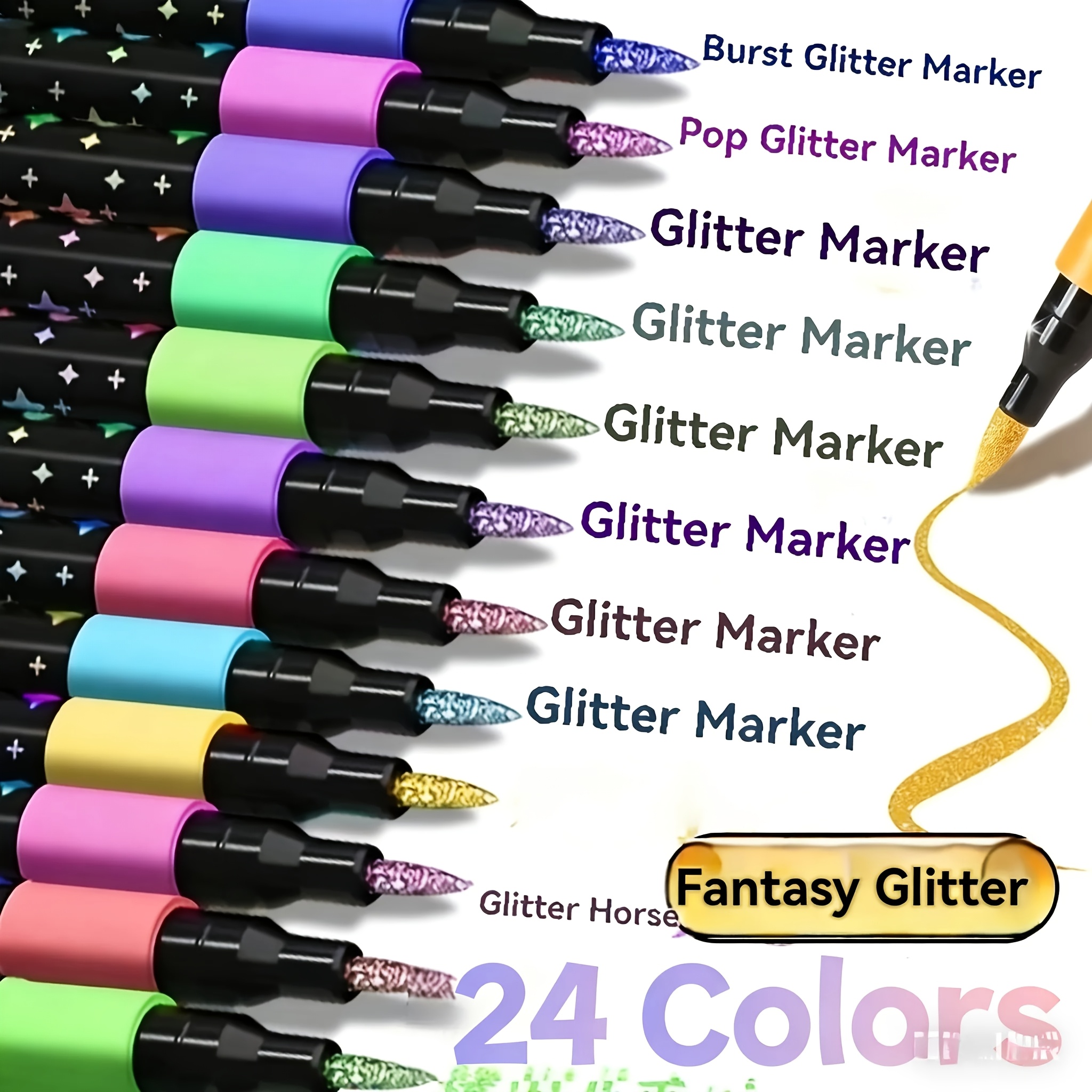24/48 Color Double-Ended Glitt – обзор и цена Gel Ink Pen Set
