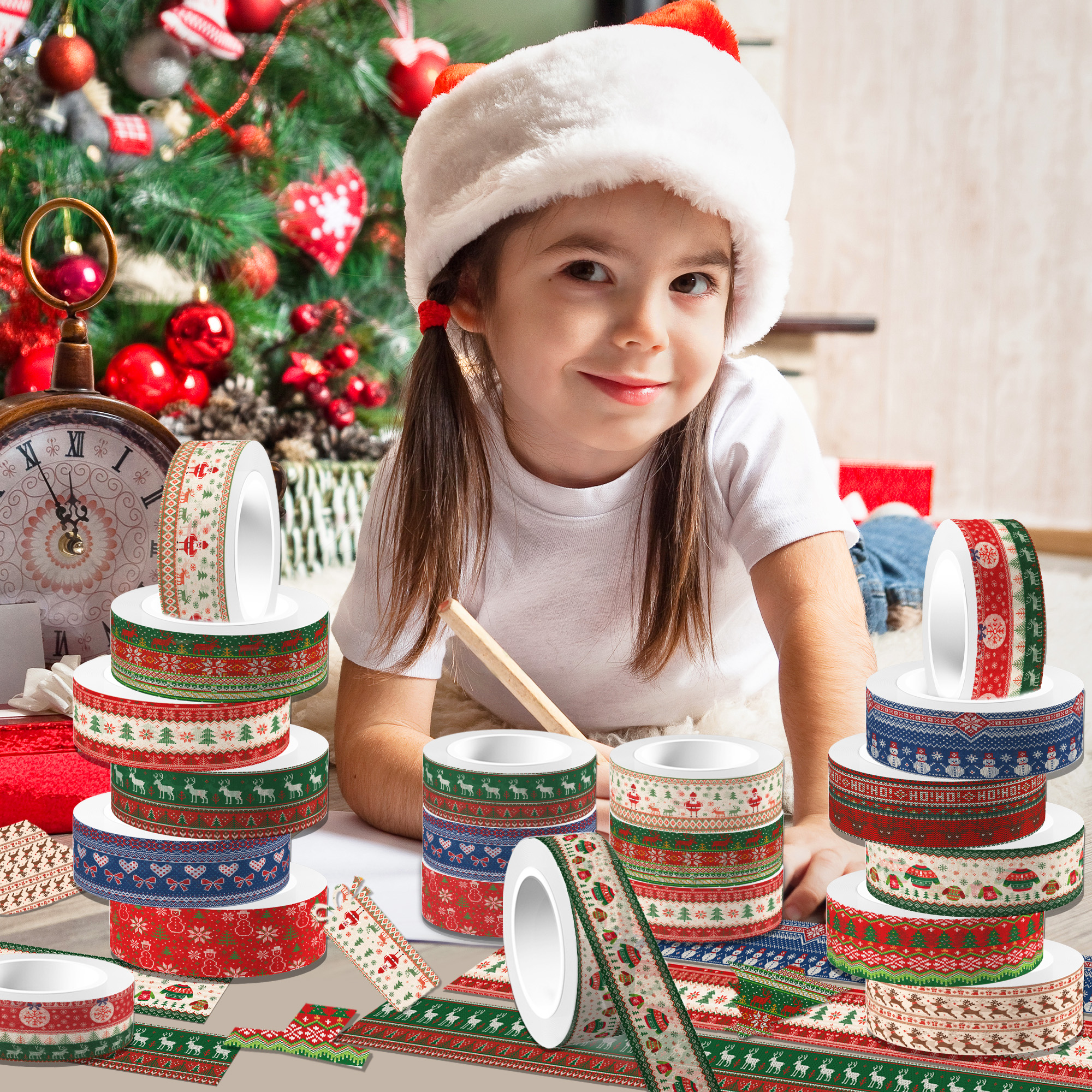 Christmas Washi Tape And Backg – обзор и цена Washi Tape Set