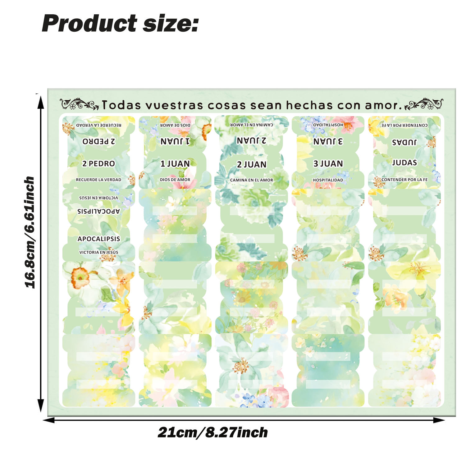 80pcs Spanish Bible Tabs-Soul  – обзор и цена Index Tab Divider