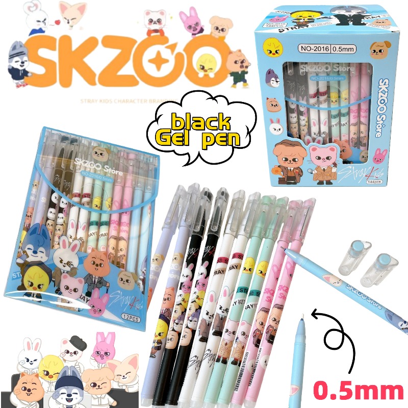 SKZOO Wolf chan Dwaekki Bbokar – обзор и цена Gel Ink Pen Set