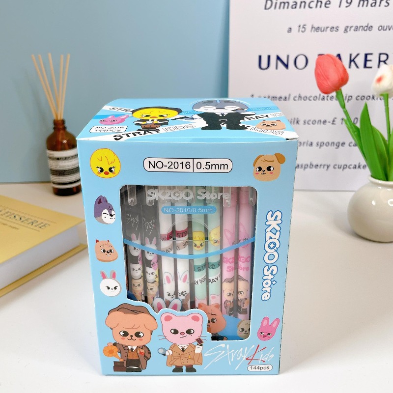 SKZOO Wolf chan Dwaekki Bbokar – обзор и цена Gel Ink Pen Set