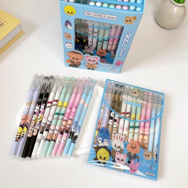 SKZOO Wolf chan Dwaekki Bbokar – обзор и цена Gel Ink Pen Set