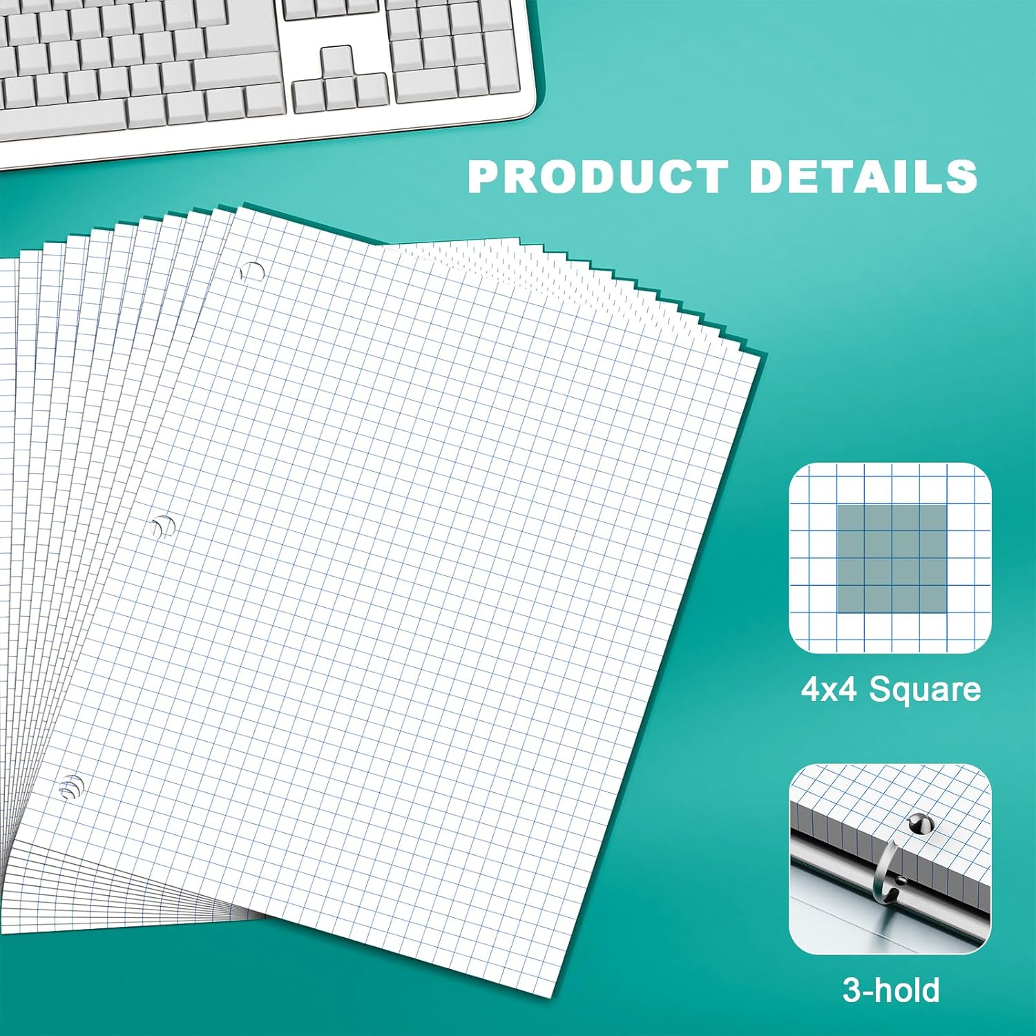 Loose Leaf Graph Paper Noteboo – обзор и цена Paper Punch 3 Hole