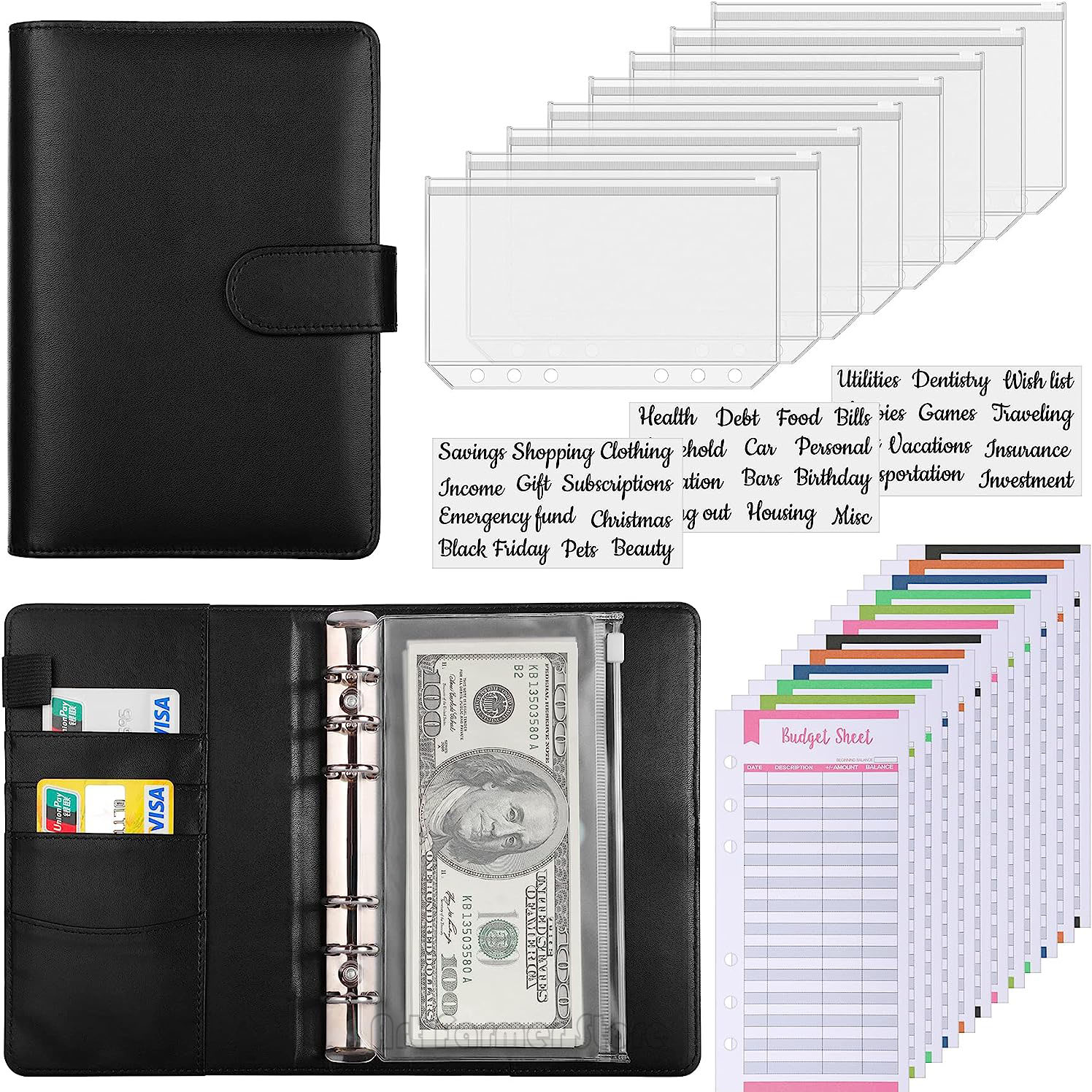 A6 Budget Binder with Cash Env – обзор и цена Planner Weekly Budget