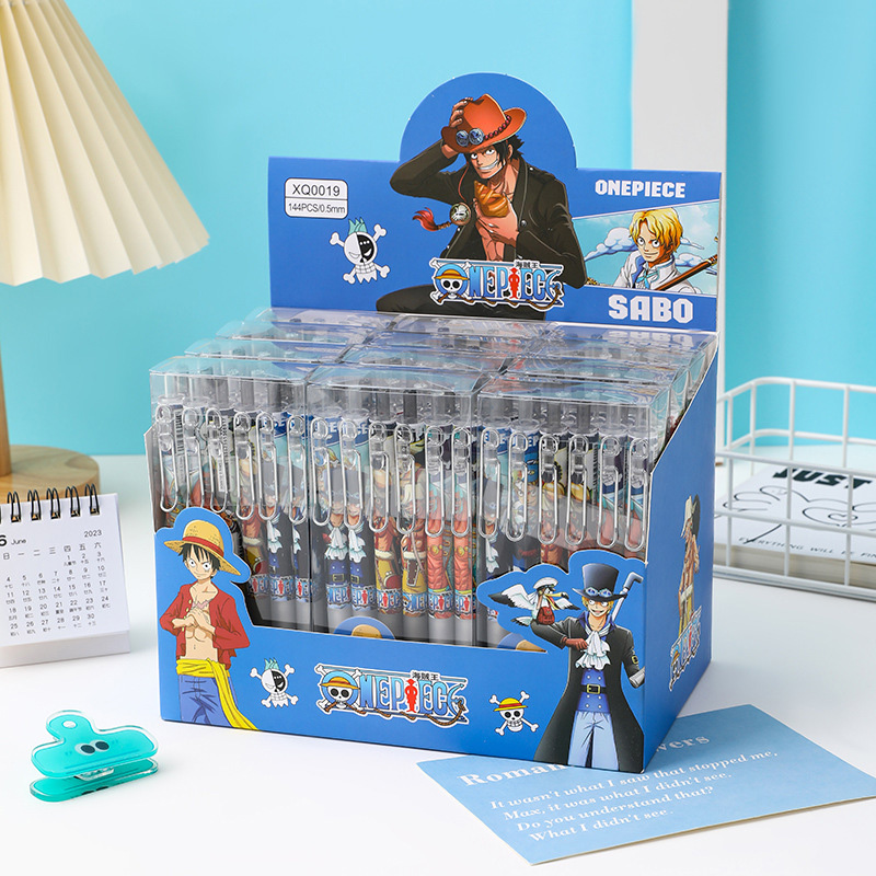 Anime One Piece 12/24Pcs Black – обзор и цена Gel Ink Pen Set
