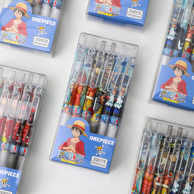 Anime One Piece 12/24Pcs Black – обзор и цена Gel Ink Pen Set
