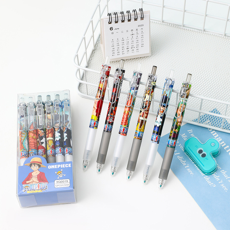 Anime One Piece 12/24Pcs Black – обзор и цена Gel Ink Pen Set