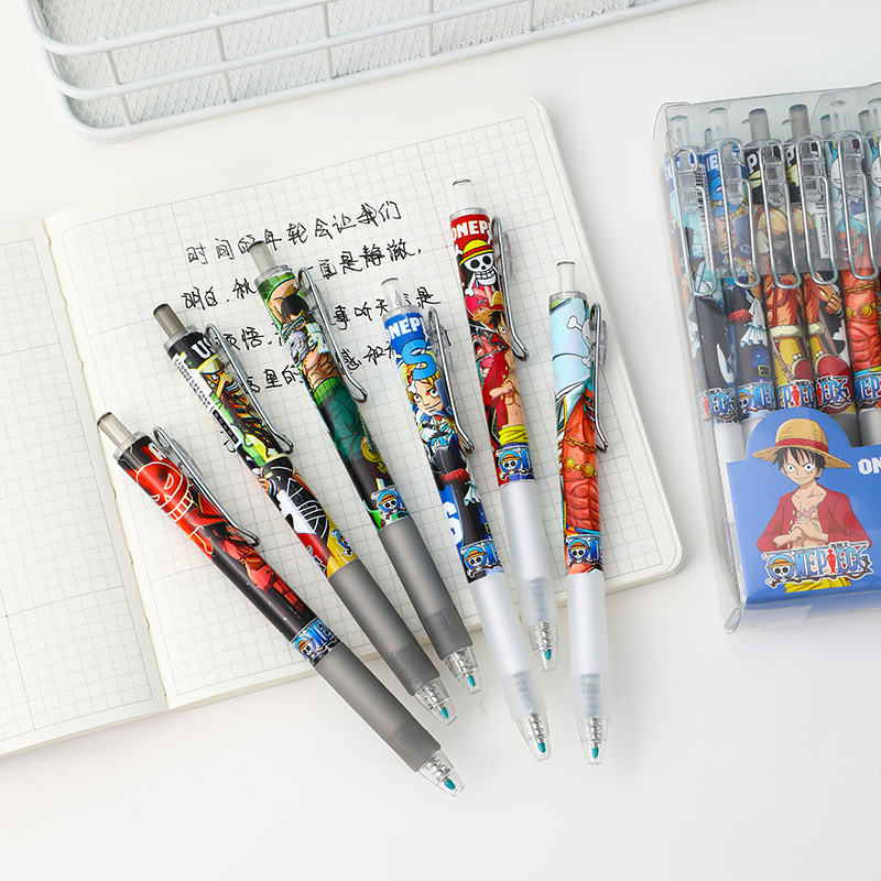 Anime One Piece 12/24Pcs Black – обзор и цена Gel Ink Pen Set