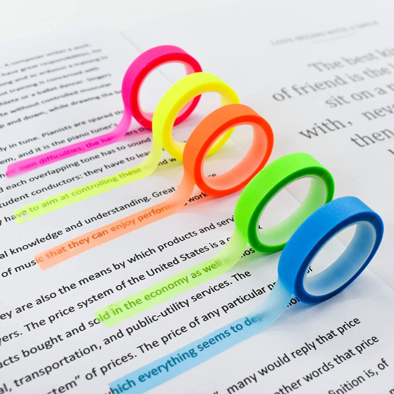 5Rolls Transparent Fluorescent – обзор и цена Index Tab Divider