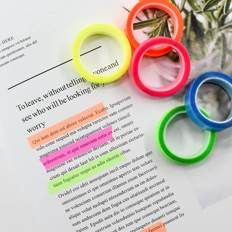 5Rolls Transparent Fluorescent – обзор и цена Index Tab Divider