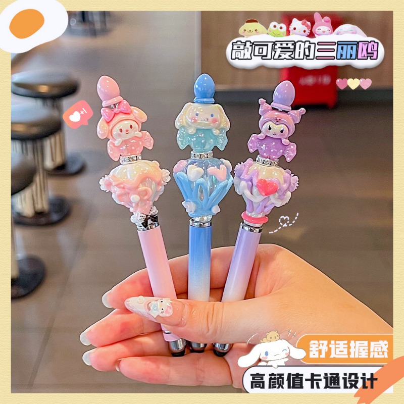Cartoon Anime Sanrio Bead Pen  – обзор и цена Office Supply Office Stationery Items