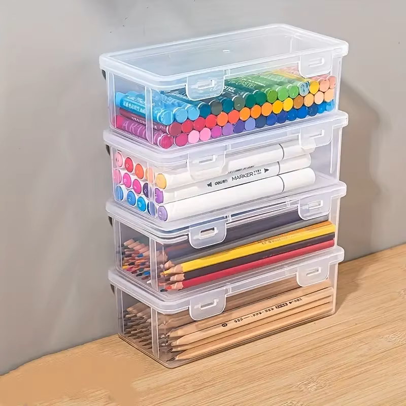 4 large transparent PP storage – обзор и цена Stationery Office Supply Store