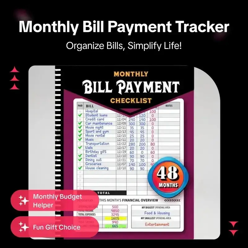 ADHD A4 Planner Notebook, Dura – обзор и цена Planner Weekly Budget