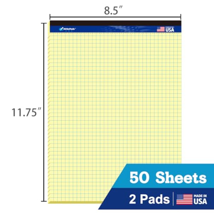 Graph Paper Pads 8.5 x 11, 4x4 – обзор и цена Graph Paper Pad