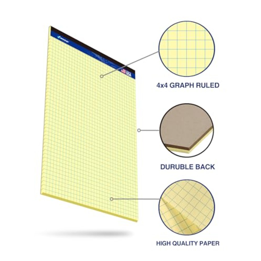 Graph Paper Pads 8.5 x 11, 4x4 – обзор и цена Graph Paper Pad