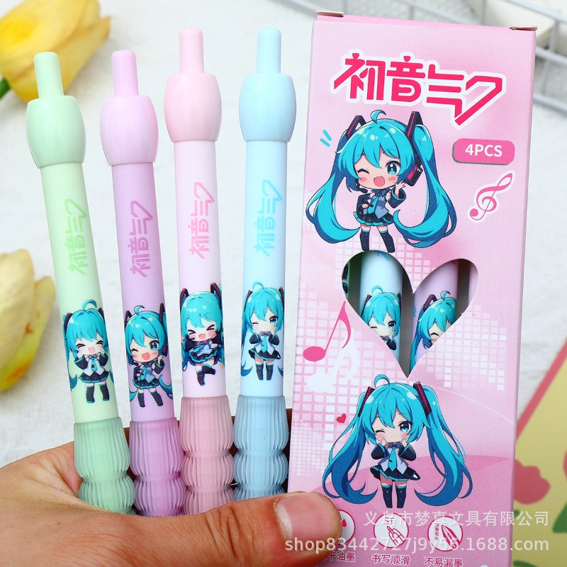 Kawaii Hatsune Miku Gel Pen Cu – обзор и цена Gel Ink Pen Set