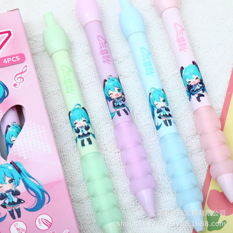 Kawaii Hatsune Miku Gel Pen Cu – обзор и цена Gel Ink Pen Set