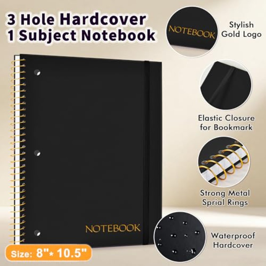 Spiral Notebook College Ruled  – обзор и цена Paper Punch 3 Hole