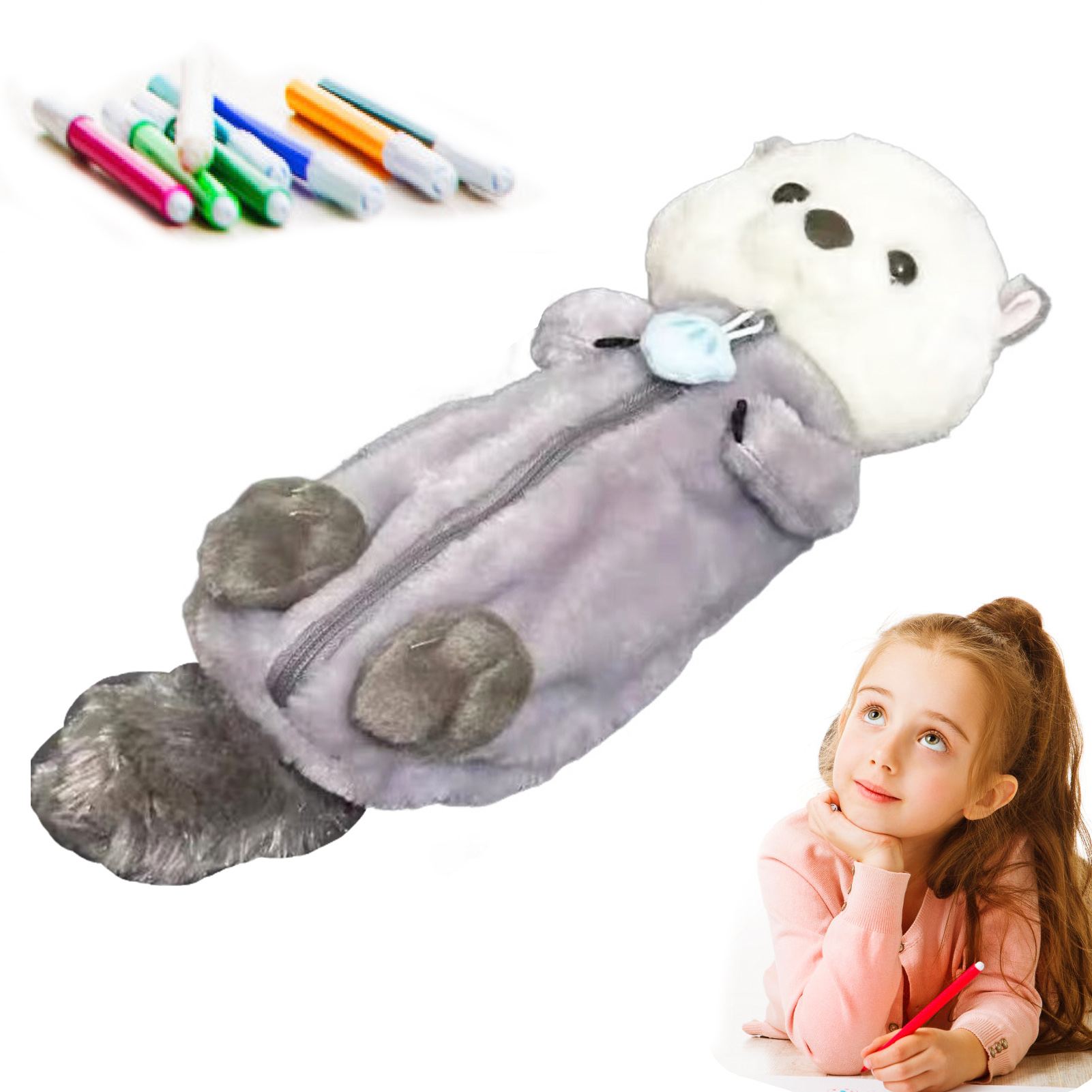 Creative Plush Toy Pencil Case – обзор и цена Stationery Office