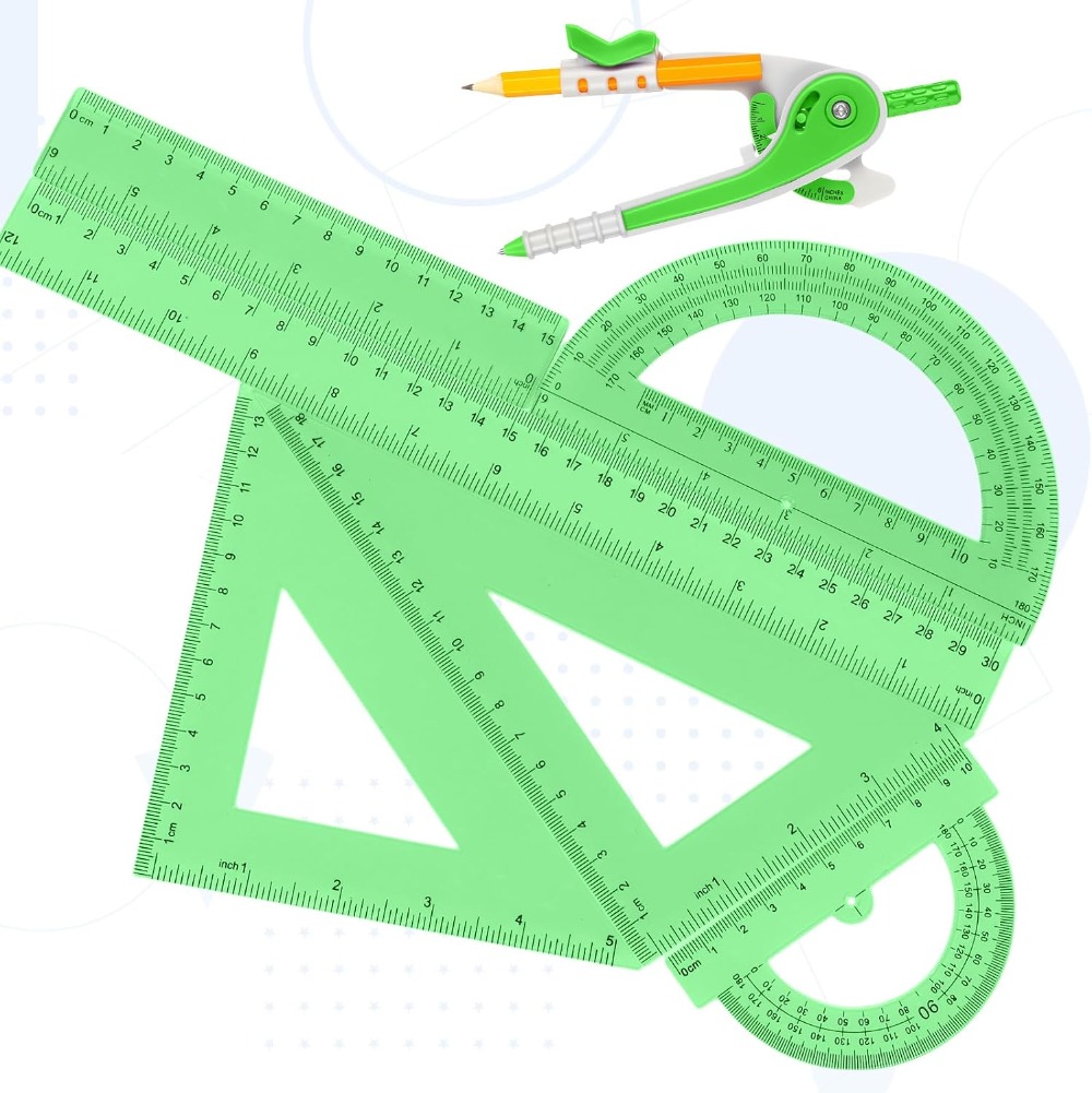 7 Pcs Geometry Math Set: 6/4 I – обзор и цена Compass Geometry Set
