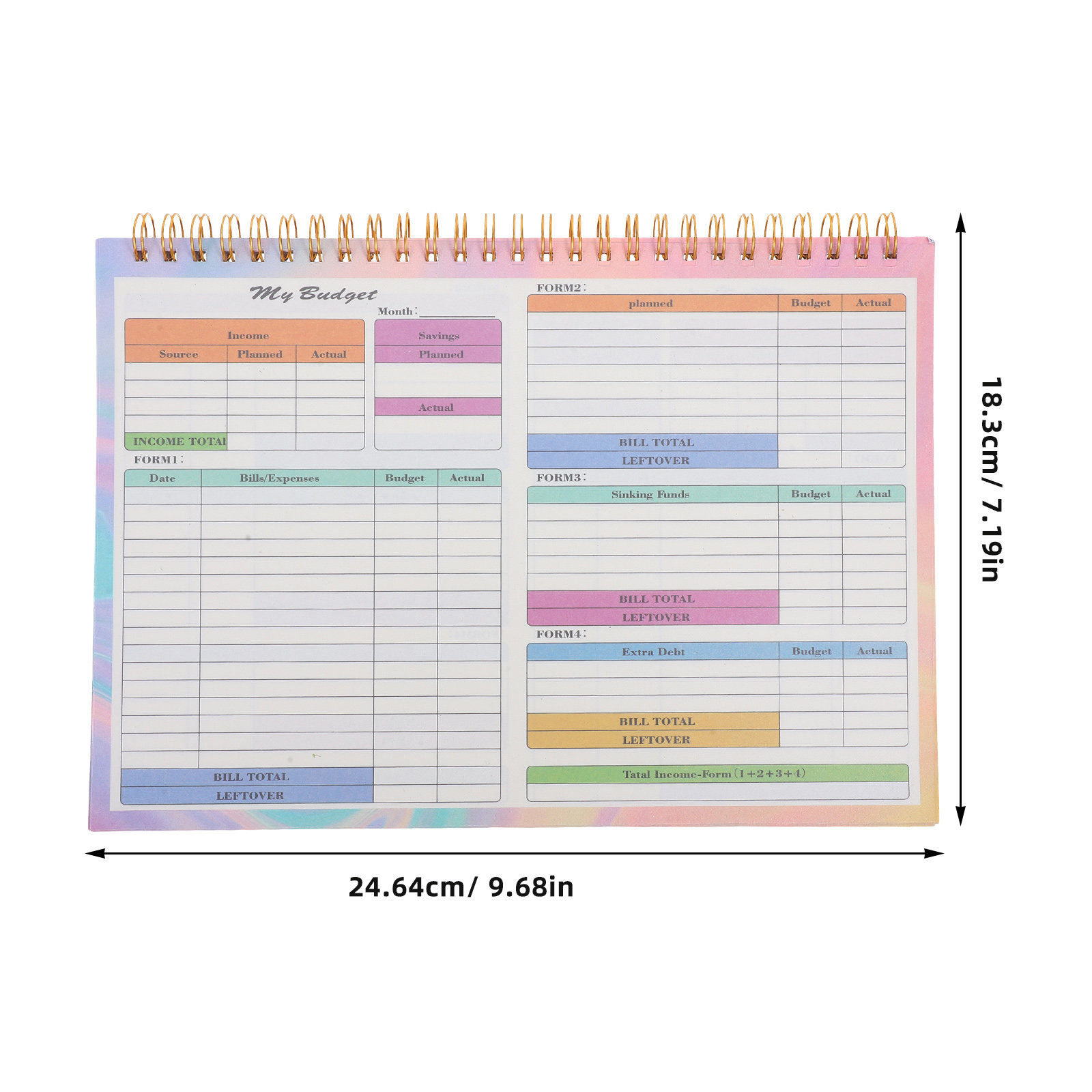 B5 Daily Weekly Financial Ledg – обзор и цена Planner Weekly Budget