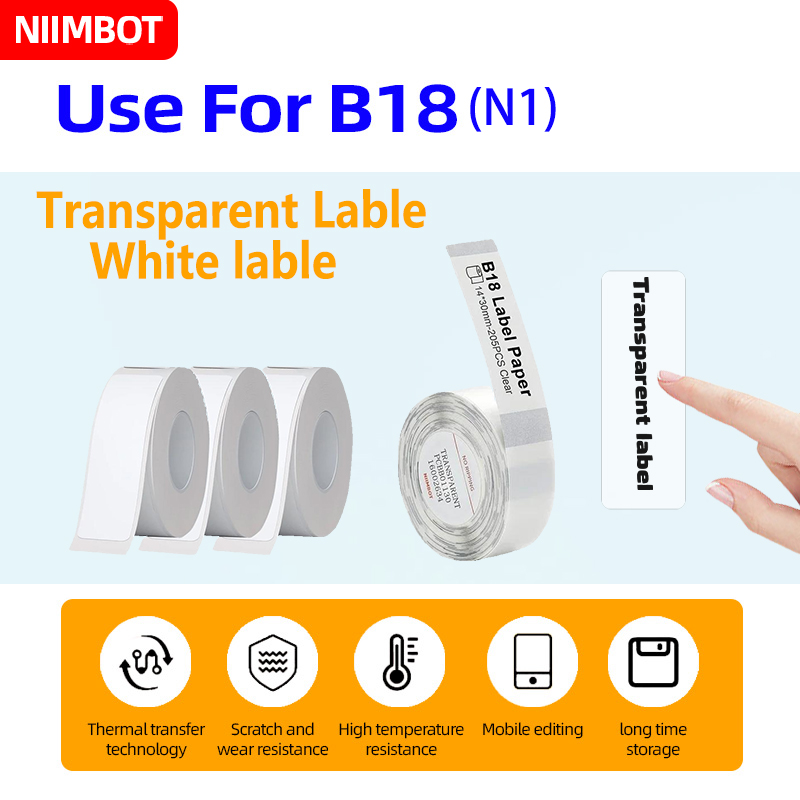 Niimbot B18/N1 Carbon Tape Pap – обзор и цена Label Printer Tape
