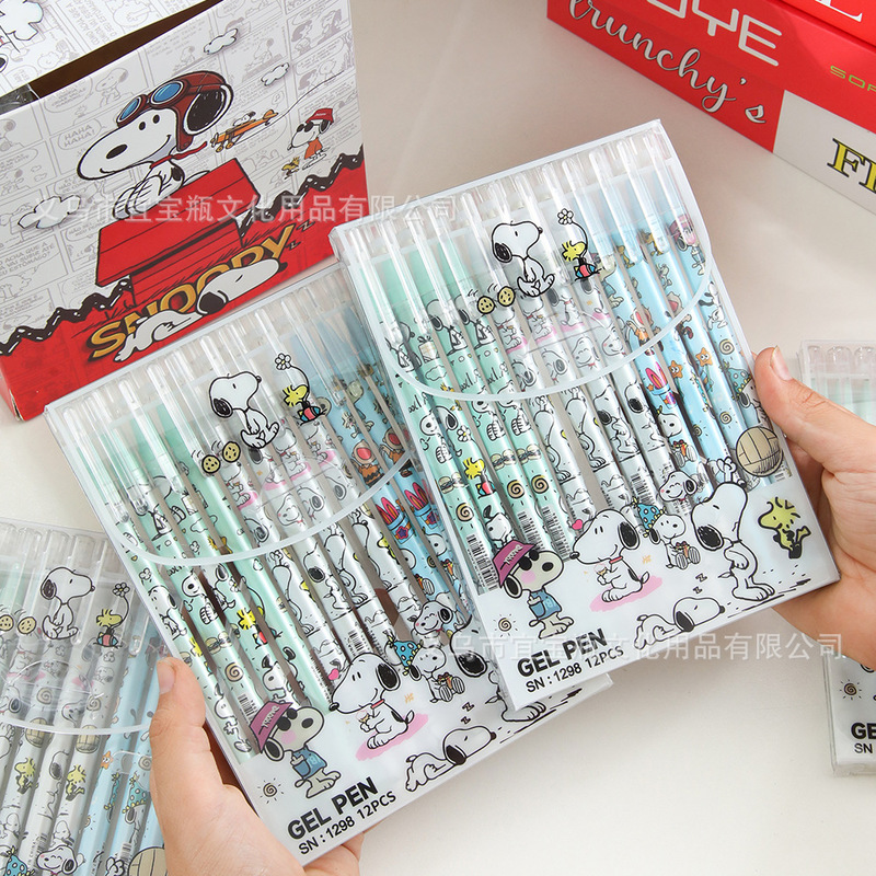 Snoopy Erasable Gel Pen Set 0. – обзор и цена Office Supply Office Stationery Items