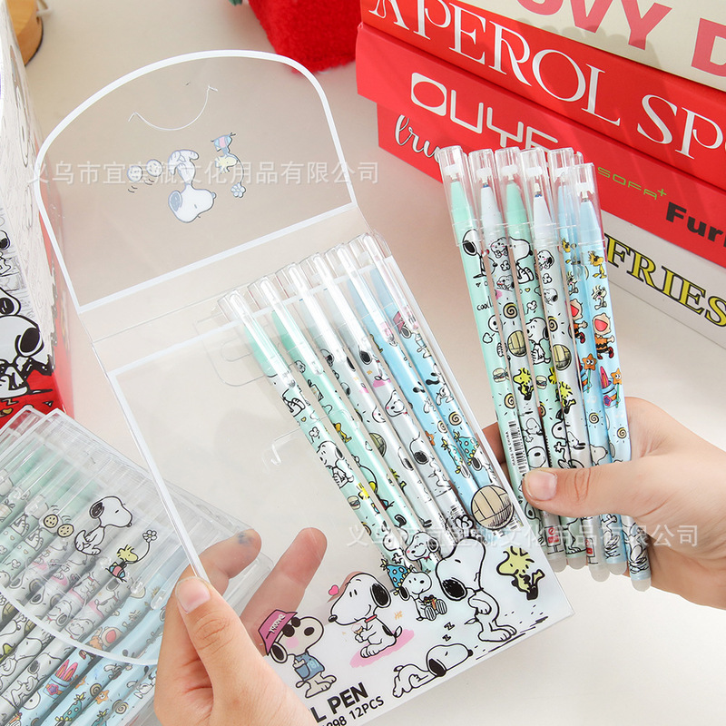 Snoopy Erasable Gel Pen Set 0. – обзор и цена Office Supply Office Stationery Items