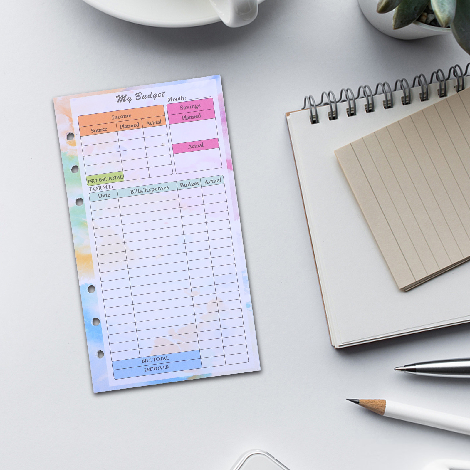 14 Sheets A6 Budget Planner Re – обзор и цена Planner Weekly Budget
