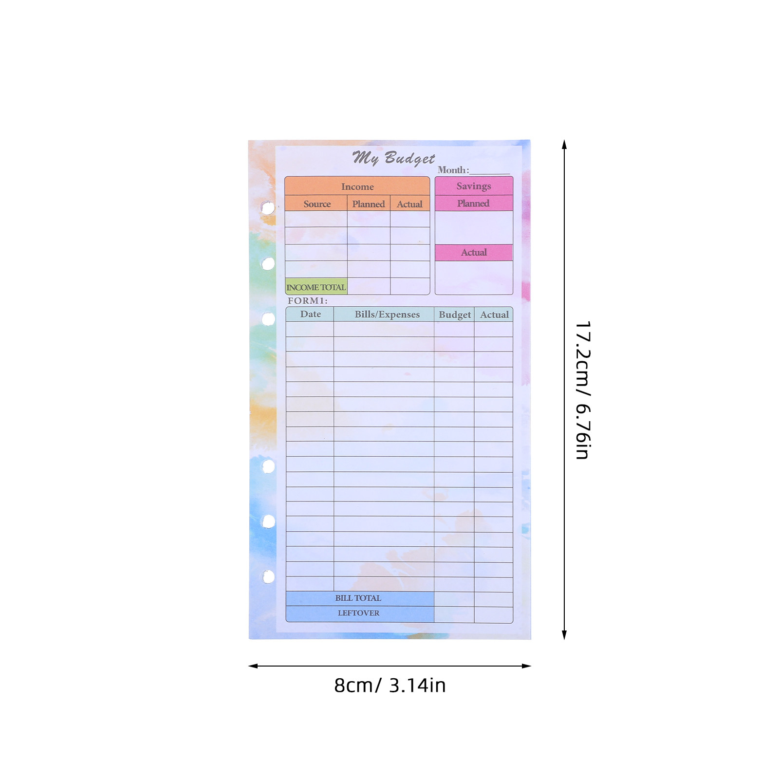 14 Sheets A6 Budget Planner Re – обзор и цена Planner Weekly Budget