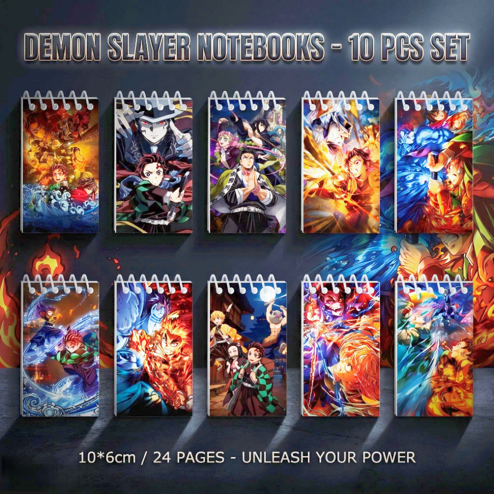 10PCS Demon Slayer Notepads. S – обзор и цена Stationery Office