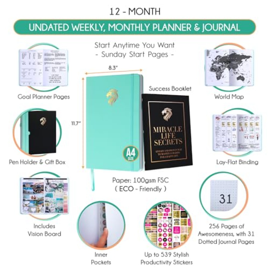 Journal for Men - Undated Dail – обзор и цена Planner Weekly Budget