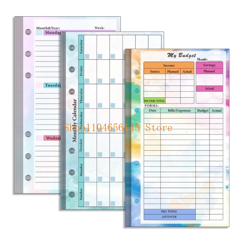 Loose Leaf Refill Paper Lined  – обзор и цена Planner Weekly Budget
