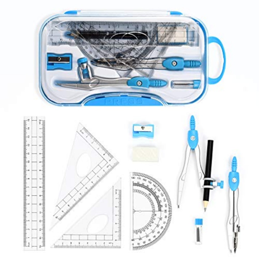 Math Geometry Kit Sets 10 Pcs  – обзор и цена Compass Geometry Set