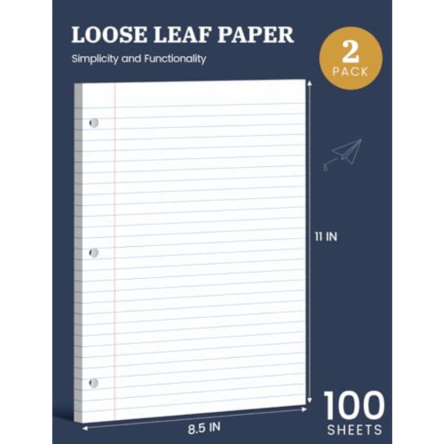 Loose Leaf Paper 8.5 x 11, Loo – обзор и цена Paper Punch 3 Hole