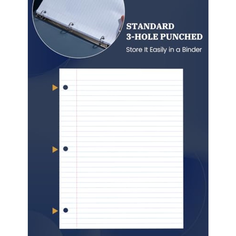 Loose Leaf Paper 8.5 x 11, Loo – обзор и цена Paper Punch 3 Hole