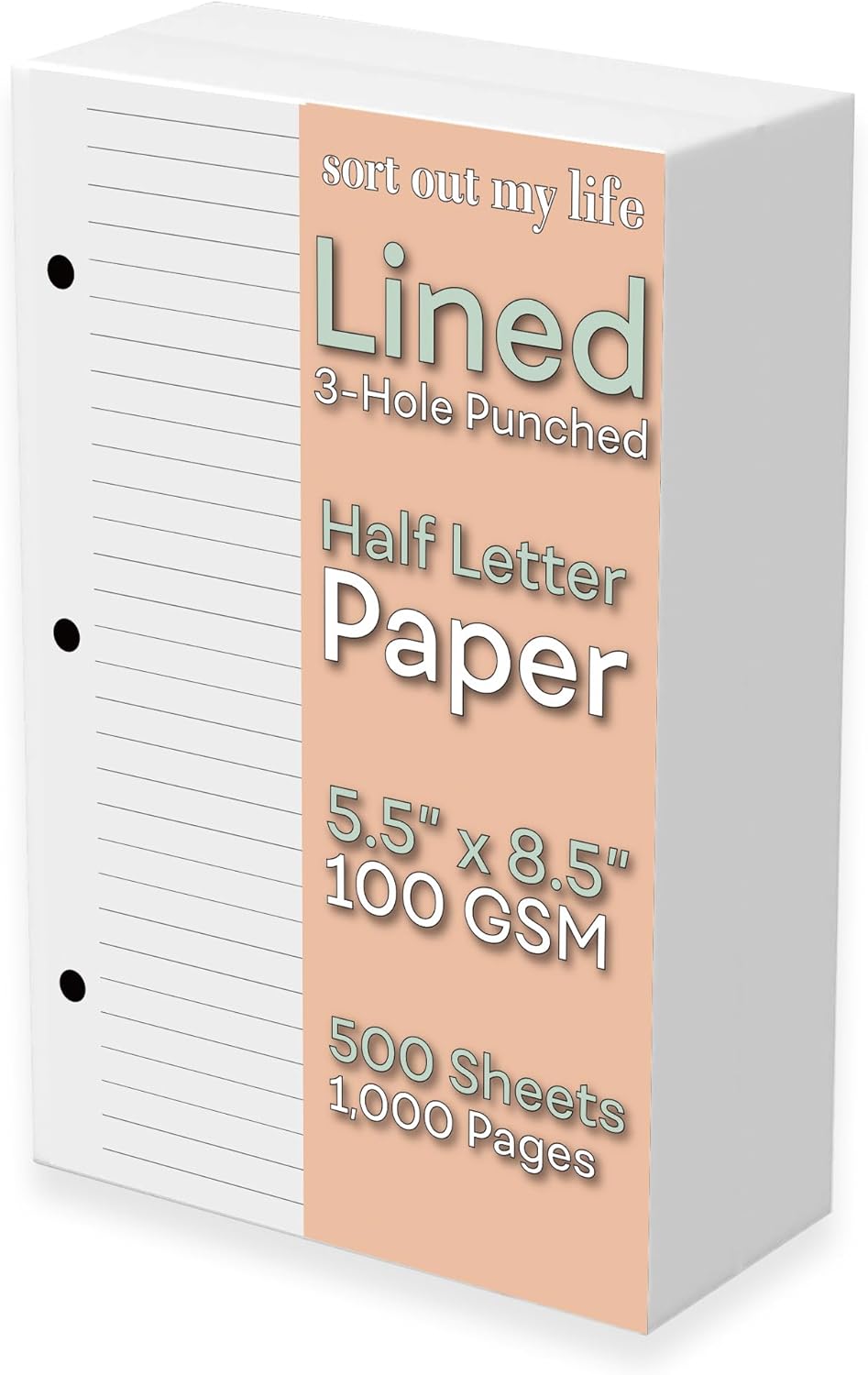Half Letter Lined Paper, 3-Hol – обзор и цена Paper Punch 3 Hole
