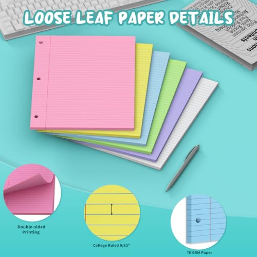 120 Sheets Loose Leaf Paper 8  – обзор и цена Paper Punch 3 Hole