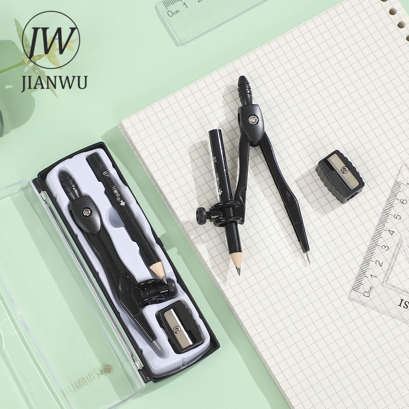 JIANWU Black Metal Compass Geo – обзор и цена Compass Geometry Set