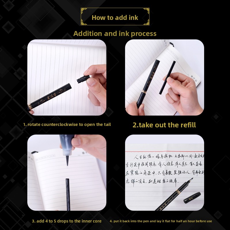 4PCS/SET Calligraphy Art Marke – обзор и цена Stationery Office